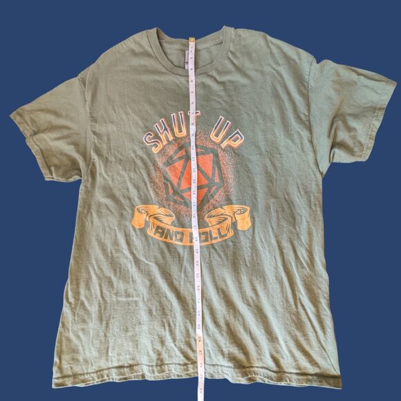 “Shut Up and Roll” D20 Tee – XL – Gildan Heavy Cotton – Dungeon Master Energy - Picture 4 of 4